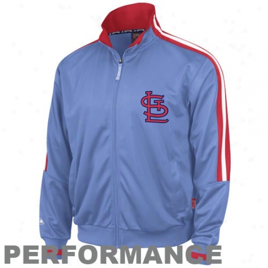 Elevated St. Louis Cardinals Light Blue Cooperstown Therma Basd Performance Track Jacket