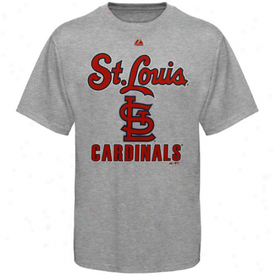 Majestic St. Louis Cardinals Performance Fan T-shirt - Ash