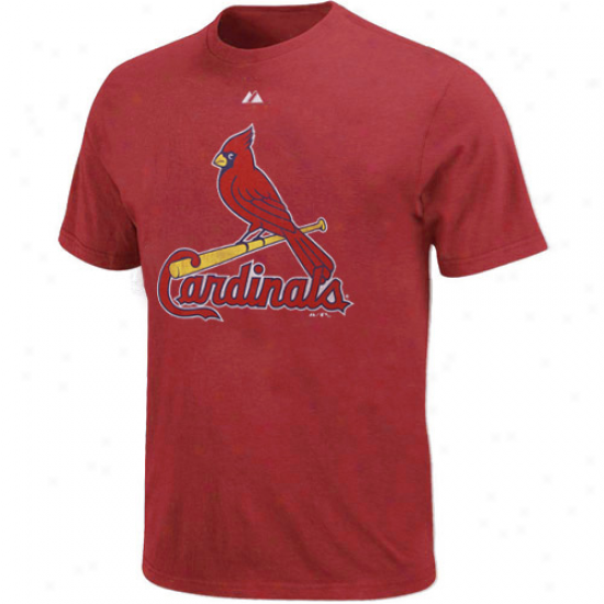 Majestic St. Louis Cardinals Red Ballyard Legends Heathered T-shirt