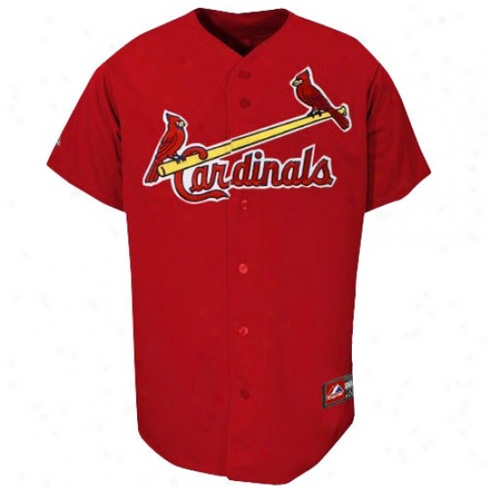 Majestic St. Louis Cardinals Replica Jersey-red