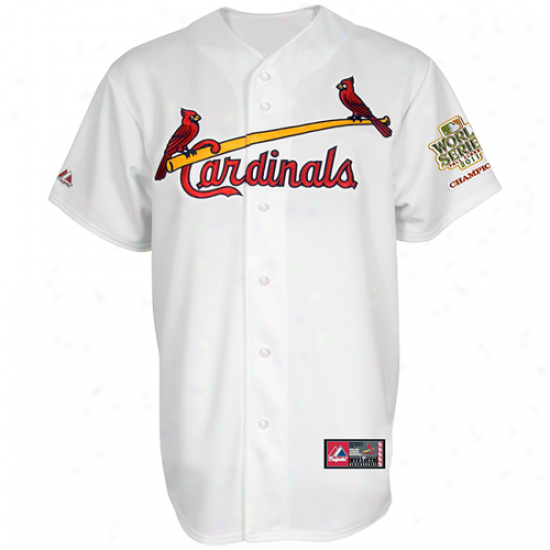 Majestic St. Louis Cardinals Youth 2011 World Series Champions Home Jersey - White