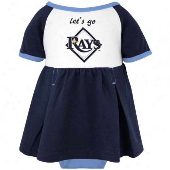 Majestic Tampa Bay Rays Infant Girls Tri-color Creeper Dress