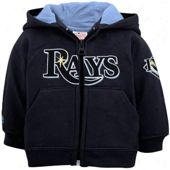 Majestic Tampa Bay Rays Newborn Navy Blue Full Zip Hoody Sweatshirt