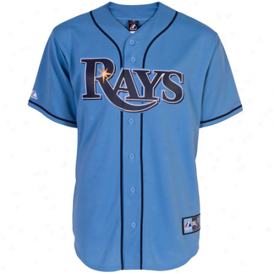 Majestic Tampa Bay Rays Autograph copy Jersey - Light Melancholy