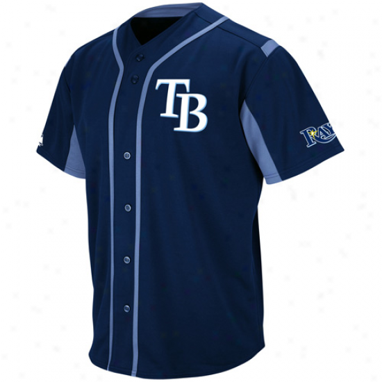 Majestic Tampa Bay Rahs Wind-up Jersey - Navy Blue