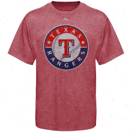 Majestic Texas Rangers Ballyard Legends T-shirt - Red