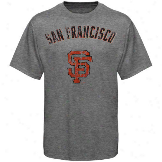 Majestic Threads San Francisco Giants Enthusiast Premium Tri-blend Heathered T-shir5 - Ash