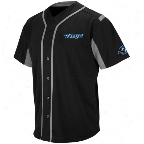 Majestic Toronto Blue Jays Wind-up Jersey - Black