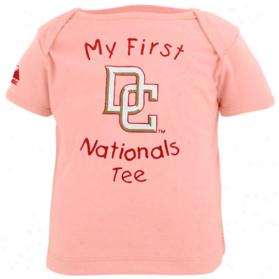 Majestic Washington Nationalss Imfant Girls Pink My Foremost Tee T-shirt