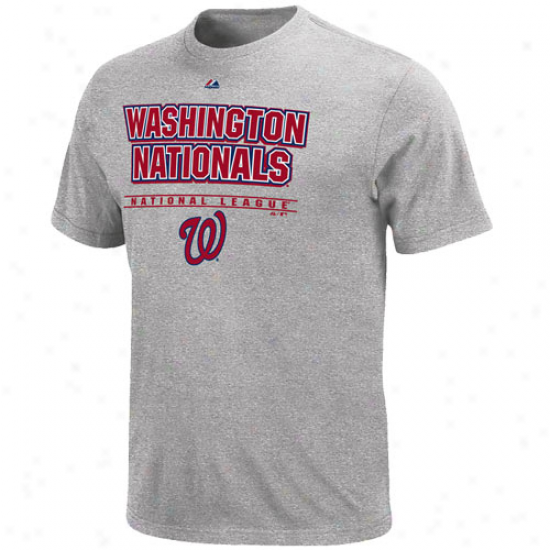 Majestic Washington Nationals Oppojent T-shirt - Ash