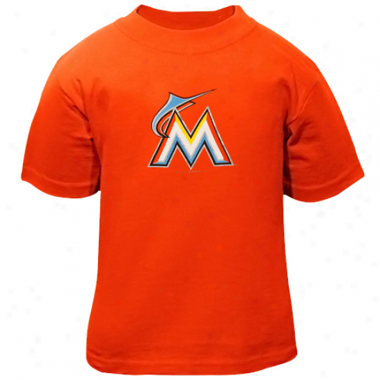 Miami Marlins Toddler Logo T-shirr - Orange