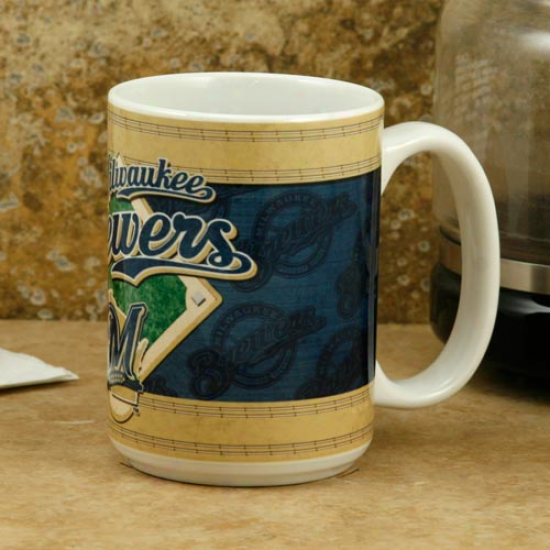 Milwaukee Brewers 15oz. Sublimated Logo Mug