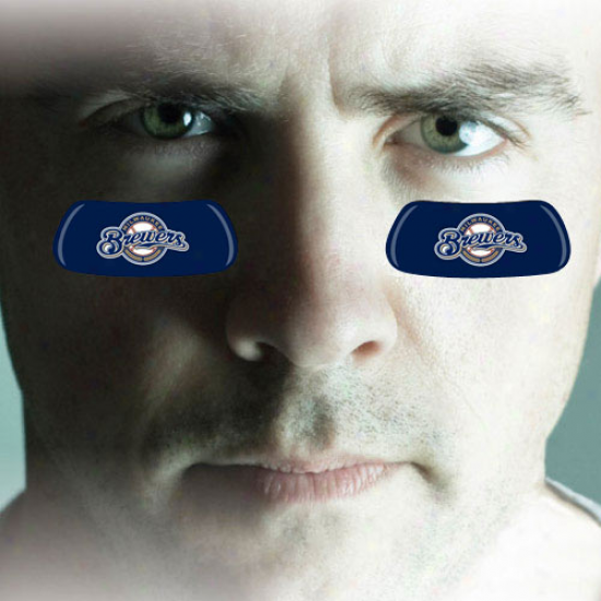 Milwaukee Brewers 2-pair Navy Blue Team-colored Eye Black Strips