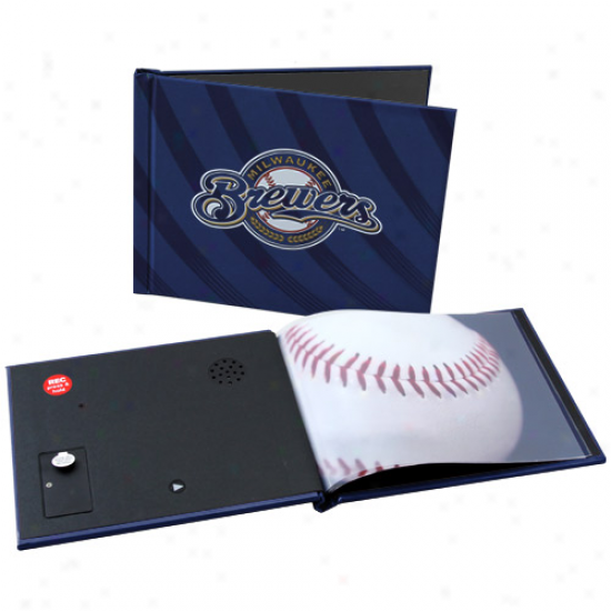 Milwaukee Brewers 6'' X 8'' Navy Blue Recordable Photobook