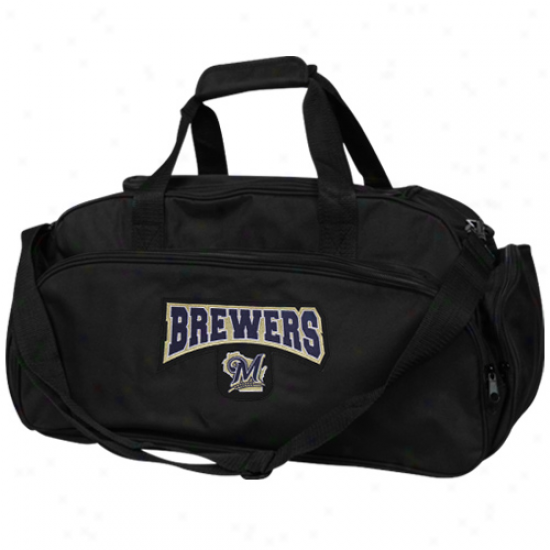 Milwaukee Brewees Black Domestic Duffel Bag