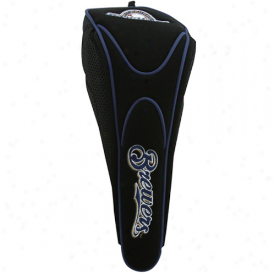 Milwaukee Brewers Black Magnetic Golf Club Headcover