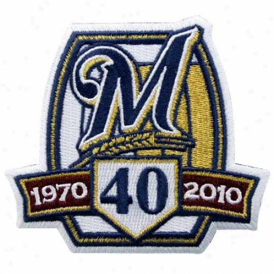 Milwaukee Brewers Embroidered 40th Anniversary Collectible Patch