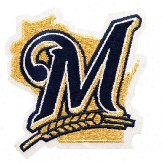 Milwaukee Brewers Emrboidered Team Logo Collectible Patch