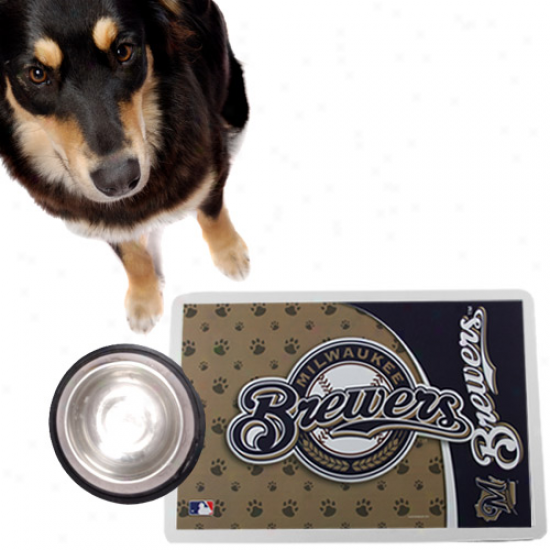 Milwaukee Brewers Gold Pet Mat