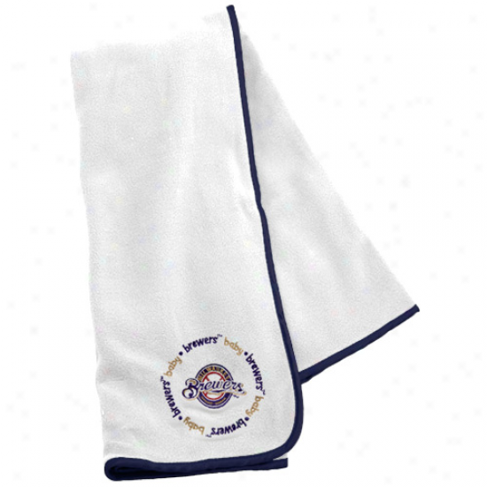 Milwaukee Brewers Infant Cotton Receiving Blanket