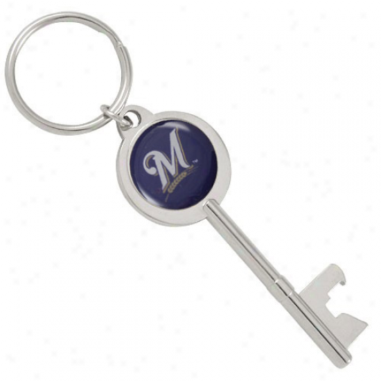 Milwaukee Brewers Key Bottle Opener Keychain