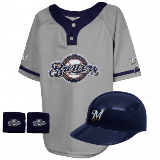 Milwaukee Brewers Kids Team Uniform Set