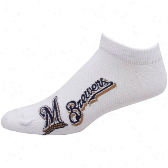 Milwaukee Brewers Of a ~ color Team Logo Ankle Socks