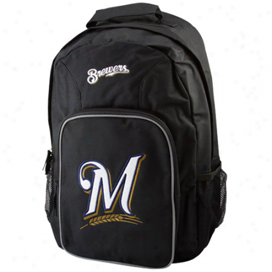 Milwaukee Brewers Youth Black Southpaw Backpack