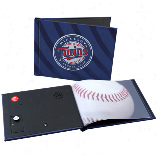 Minnesota Twins 6'' X 8'' Navy Azure Recorda6le Photobook