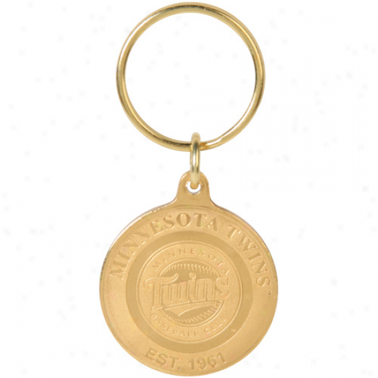 Minnesota Twins Bronze Coin Keychain