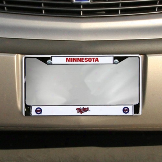 Minnesota Twins Chrome License Plate Frame -