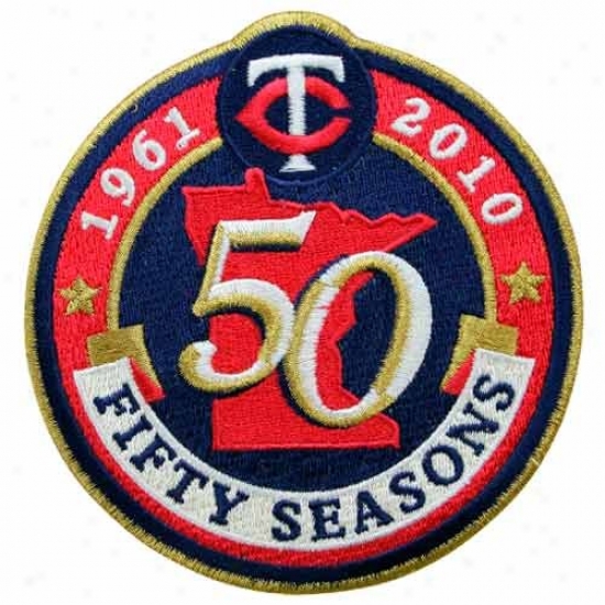 Minnesota Twins Embroidered 50th Anniversary Collectible Patch