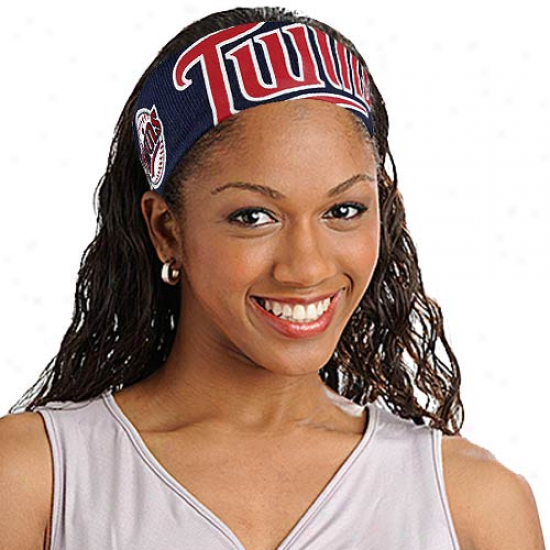 Minnesota Twins Ladies Navy Blue Fanband Jersey Headband