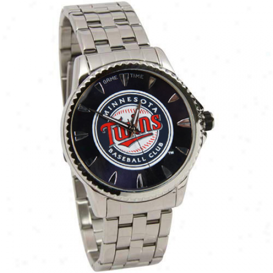 Minnesota Twins Manager Spotless Steel Watch