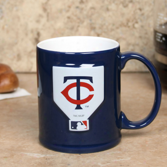 Minnesota Twins Navy Blue 11oz. Ceramic Sculpted Mug