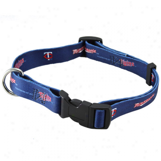 Minnesota Twins Navy Blue Afjustable Dog Collar