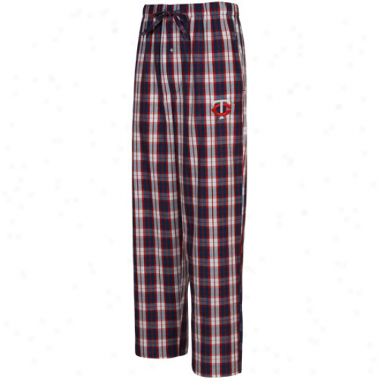 Minnesota Twins Navy Blue-red Camus Pajama Pants