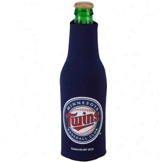 Minnesota Twins Ships Blue Zippered 12oz. Bottle Coolie