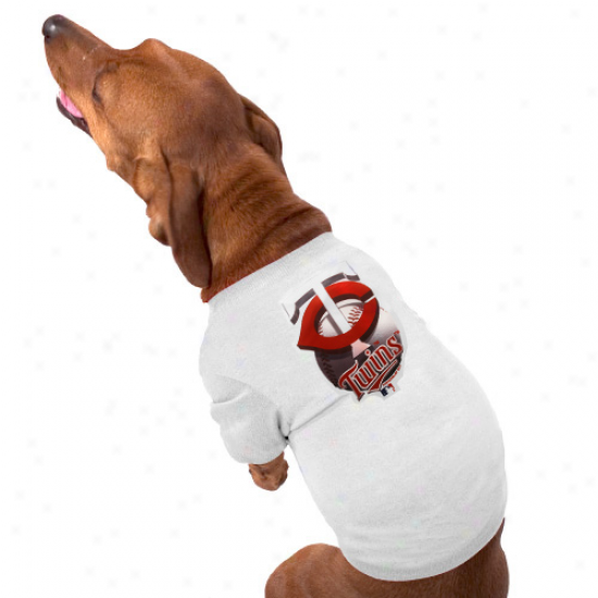 Minnesota Twins Performance Pet T-shirt - White