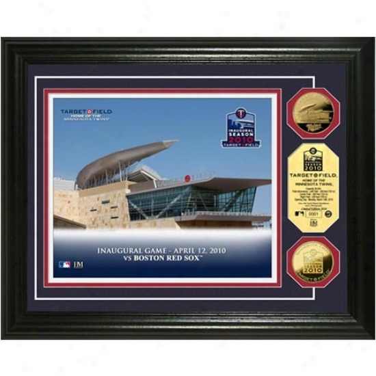 "minnesota Twins Target Field ""inaugural Season"" 24kt Gold Coin Photo Mint"