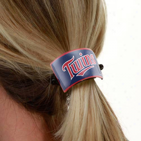 Minnesota Twins Team Logo Cuff Ponytaail Holder