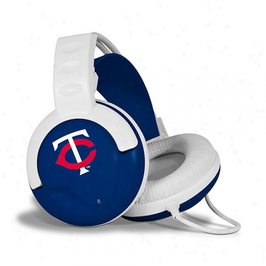 Minnesota Twins White-navg Blue Fan Jams Over-ear Headphones