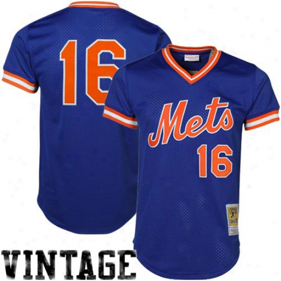 Mitchell & Ness Dwight Gooden New York Mets Authentic Throwback Jersey-royal Blue