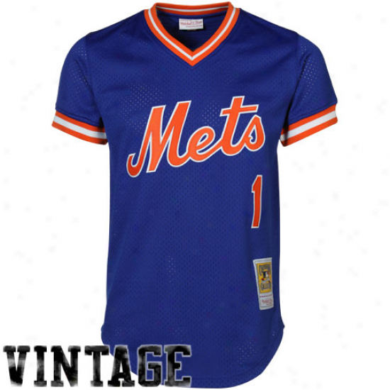 Mitchell & Ness Mookie Wilson New York Mets Authentic Throwback Jersey-royal Blue