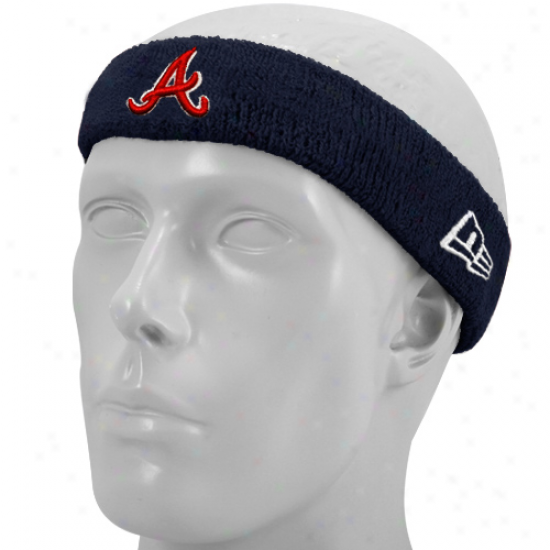 New Era Atlanta Braves Navy Blue Team Headband