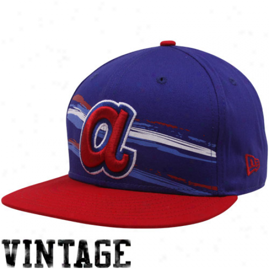 New Era Atlanta Braves Royal Blue Fantabulous 9fifty Snapback Adjustable Hat