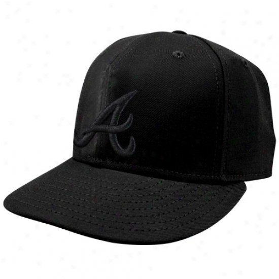 New Era Atlanta Braves Tonal 59fifty Fitted Hat - Black