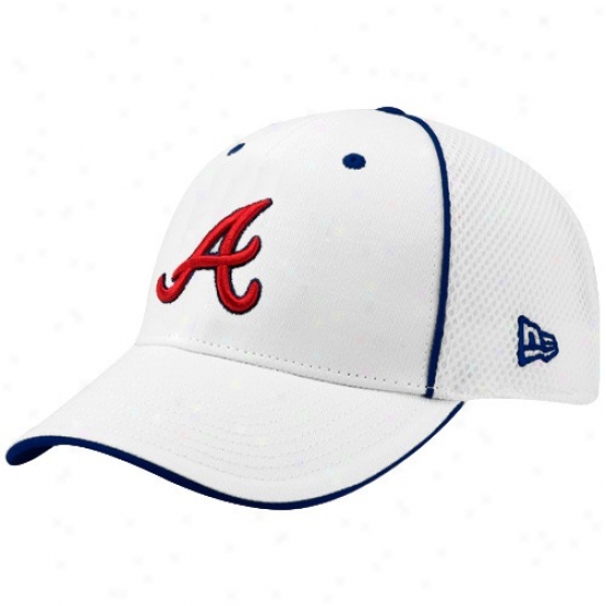 New Era Atlanta Braves White Neo 39thirty Stretch Fit Hat