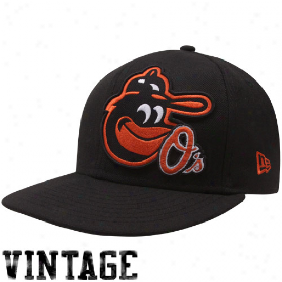 New Era Baltimore Orioles Black 59fifty Team Split Ftted Hat