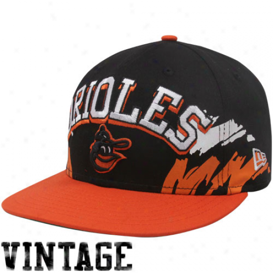 New Era Baltimore Orioles Black-otanbe Cooperstown Side Snapback 9fifty Adjustable Hat